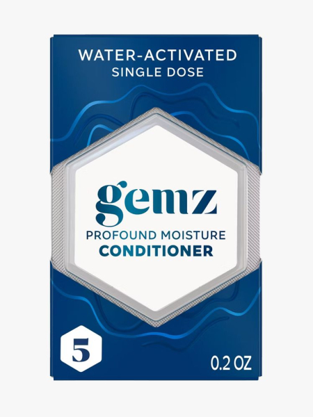 Gemz Profound Moisture Conditioner in branded component on a light gray background
